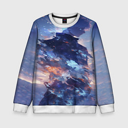 Свитшот детский Аниме - магическая битва, цвет: 3D-белый