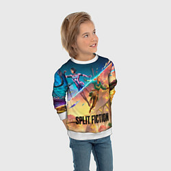 Свитшот детский Главные герои Split fiction, цвет: 3D-белый — фото 2