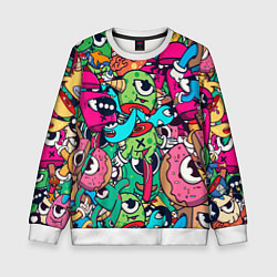 Детский свитшот Color doodle monsters