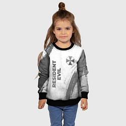 Свитшот детский Resident Evil - white gradient вертикально, цвет: 3D-черный — фото 2