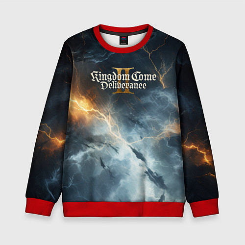 Детский свитшот Kingdom Come Deliverance 2 молнии / 3D-Красный – фото 1