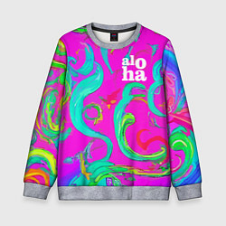 Детский свитшот Abstract floral pattern - aloha