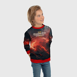 Свитшот детский Kingdom Come Deliverance 2 красное небо, цвет: 3D-красный — фото 2