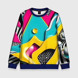 Детский свитшот Праздничная абстракция