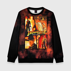 Свитшот детский Indiana Jones and the Great Circle, цвет: 3D-черный