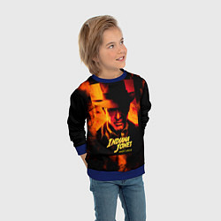 Свитшот детский Indiana Jones and the Great Circle, цвет: 3D-синий — фото 2