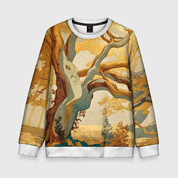 Детский свитшот Дерево в японском стиле