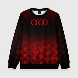 Свитшот детский Audi red poly, цвет: 3D-черный
