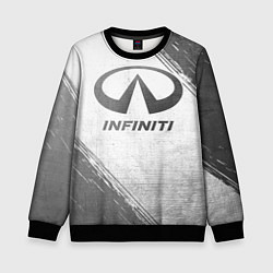 Свитшот детский Infiniti - white gradient, цвет: 3D-черный