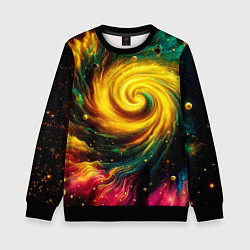 Детский свитшот Neon space - ai art fantasy