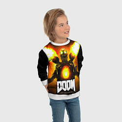 Свитшот детский Doom - revenant, цвет: 3D-белый — фото 2