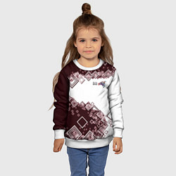 Свитшот детский Снуоборд, цвет: 3D-белый — фото 2