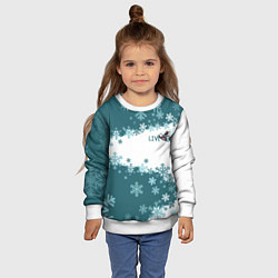 Свитшот детский Сноуборд это жизнь, цвет: 3D-белый — фото 2