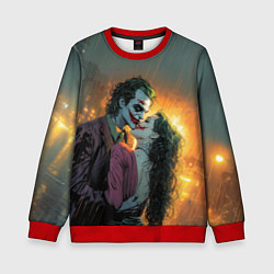 Свитшот детский Joker love, цвет: 3D-красный