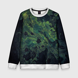 Детский свитшот Абстракция - green camouflage background