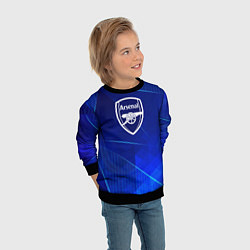 Свитшот детский Arsenal blue poly, цвет: 3D-черный — фото 2