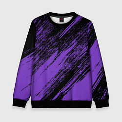 Свитшот детский The color is purple and black, цвет: 3D-черный