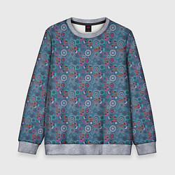 Детский свитшот Деревенский абстрактный цветочный узор