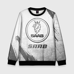 Свитшот детский Saab - white gradient, цвет: 3D-черный