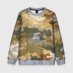 Детский свитшот Золотистый камуфляж