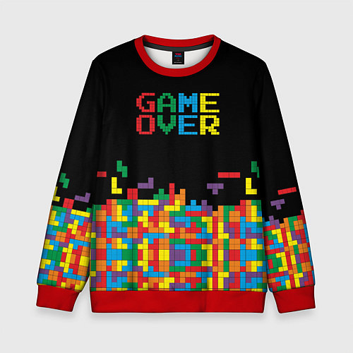 Детский свитшот Game over / 3D-Красный – фото 1