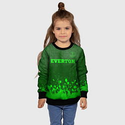 Свитшот детский Everton - green gradient посередине, цвет: 3D-черный — фото 2