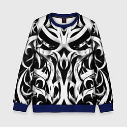 Детский свитшот Абстрактный узор - изогнутые формы трайбл татуиров