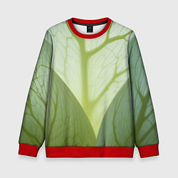 Детский свитшот Макро съемка листа