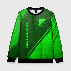 Свитшот детский Hoffenheim - green gradient вертикально, цвет: 3D-черный