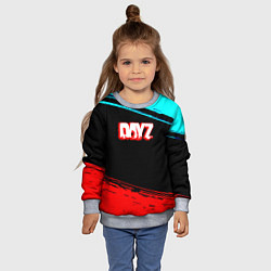 Свитшот детский Dayz neon color, цвет: 3D-меланж — фото 2