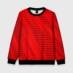 Детский свитшот Красный полосатый