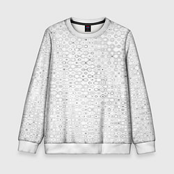 Детский свитшот Белый с абстрактным узором