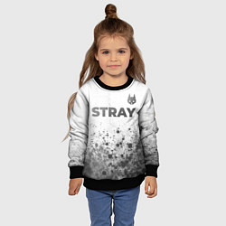 Свитшот детский Stray - white gradient посередине, цвет: 3D-черный — фото 2