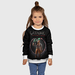 Свитшот детский Quake champions - Visor, цвет: 3D-белый — фото 2