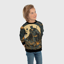 Свитшот детский Бэтмен крадется, цвет: 3D-черный — фото 2