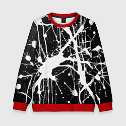 Детский свитшот Брызги белой краски