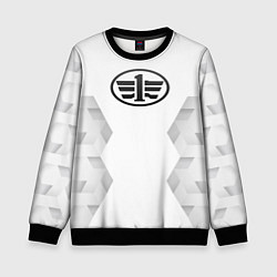 Свитшот детский FAW white poly, цвет: 3D-черный