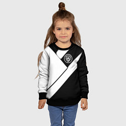 Свитшот детский Манчестер Юнайтед геометрия, цвет: 3D-черный — фото 2