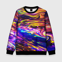 Детский свитшот Неоновые полосы текстура