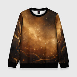 Детский свитшот Песочный фон со звездами