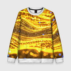 Детский свитшот Золотые блестящие волны