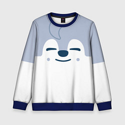 Свитшот детский Wolf Chan skzoo, цвет: 3D-синий