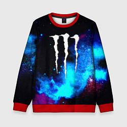 Свитшот детский Monster energy космос, цвет: 3D-красный