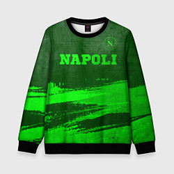Свитшот детский Napoli - green gradient посередине, цвет: 3D-черный