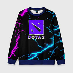 Свитшот детский Dota неоновый шторм, цвет: 3D-синий
