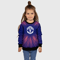 Свитшот детский Manchester United red energy, цвет: 3D-черный — фото 2