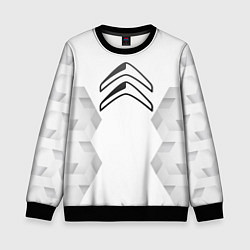 Свитшот детский Citroen white poly, цвет: 3D-черный