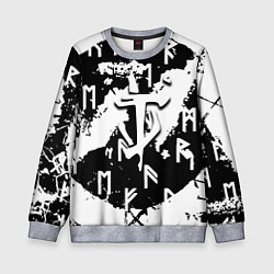 Свитшот детский Doom символы краски, цвет: 3D-меланж