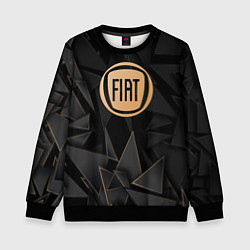 Свитшот детский Fiat golden poly, цвет: 3D-черный