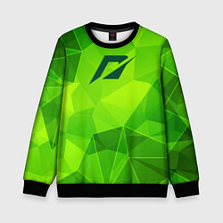 Свитшот детский Need for Speed green poly, цвет: 3D-черный
